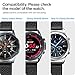 Spigen Retro Fit Designed For Samsung Galaxy Watch 3 45mm Band Strap (2020) / Galaxy Watch 46mm Band (2018) / OnePlus Watch Band/Gear S3 Frontier Band / S3 Classic Band Strap - Black