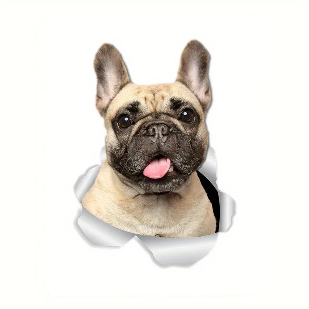 1PC Bulldog Vinyl Sticker for Car Laptop Water Bottle More