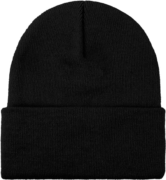 Beanie Hats for Women Men, Winter Hats, Knit Hat, Mens Beanies, Soft and Comfortable, Design Is Brief, Medium Thickness, for Hiking, Cycling, Travelling, Ski Running, Black