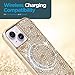 Case-Mate iPhone 14 Case - Brilliance Chandelier [10FT Drop Protection] [Wireless Charging Compatible] Luxury Bling Glitter Cover with Dazzling Inset Crystals for iPhone 14 6.1