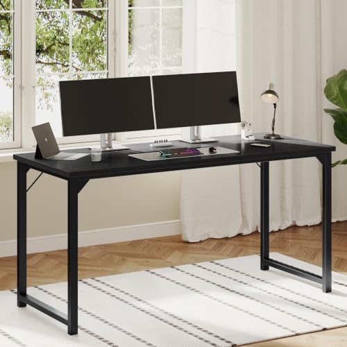 Image of OLIXIS 63-Inch Large Computer Desk for Home Office, Black