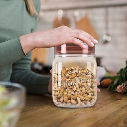 Image of Java Regalia Plastic Storage Jar and Container Set, Airtight & BPA Free Containers for Kitchen Storage, Grocery Kitchen Container Stoarge, Multipurpose Transparent Jar, 2500 ML Each, Set of 1