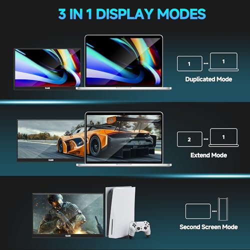 Image of 15.6inch Portable Gaming Monitor,IPS Screen USB-C HDMI 144hz Portable Ultra-Slim Display,Laptop Monitor for PC, PS5 /4, Mac, Xbox,Switch