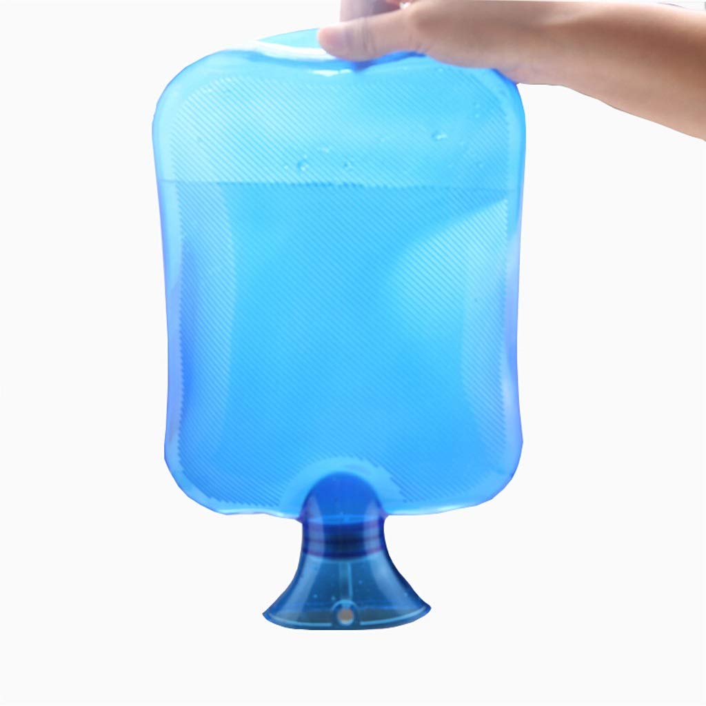 Botella de agua caliente transparente clásica Watehot llena portátil reutilizable Ideal for aliviar el dolor, bolsa fría y caliente/Blu(Purple)