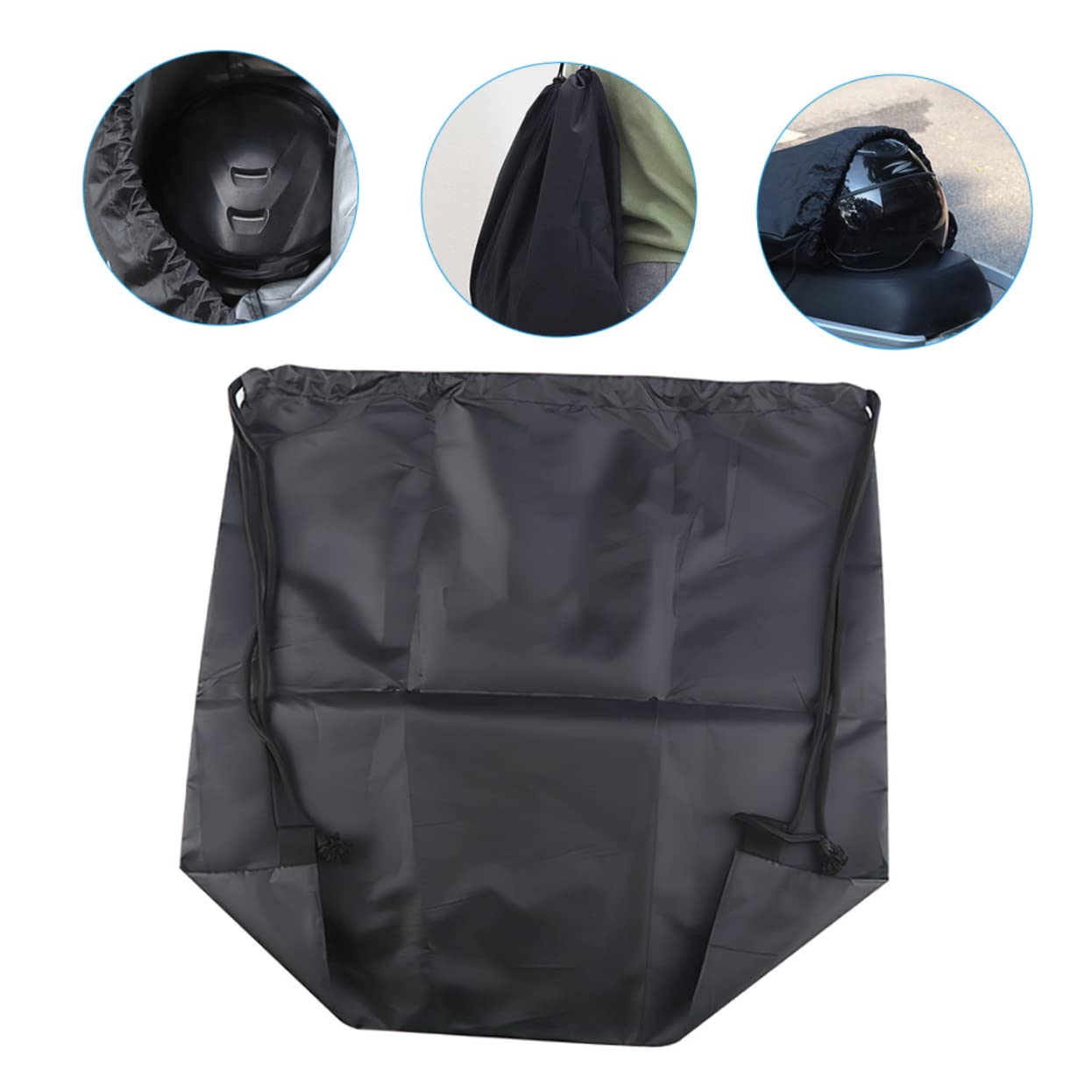 MAGICLULU 5 Pezzi Borsa Porta Casco con Coulisse per Zaino Protettivo per Casco Sport Leggera e Traspirante per Scuole Allenamento
