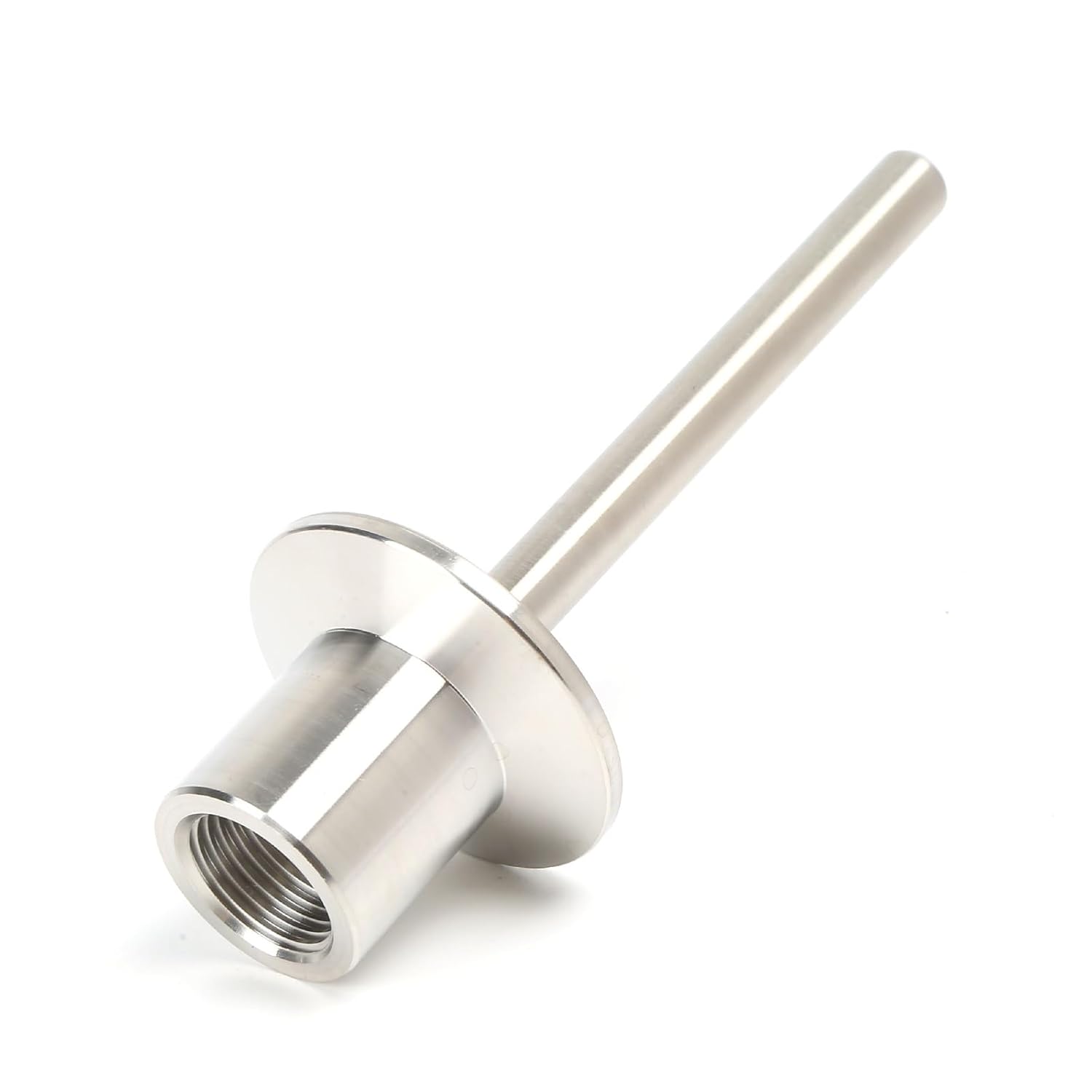 Sanitary Stainless Steel Thermometer Well 4" Length with tri clamp Adaptor TC 50.5*FNPT 1/2" Thermometer Connection