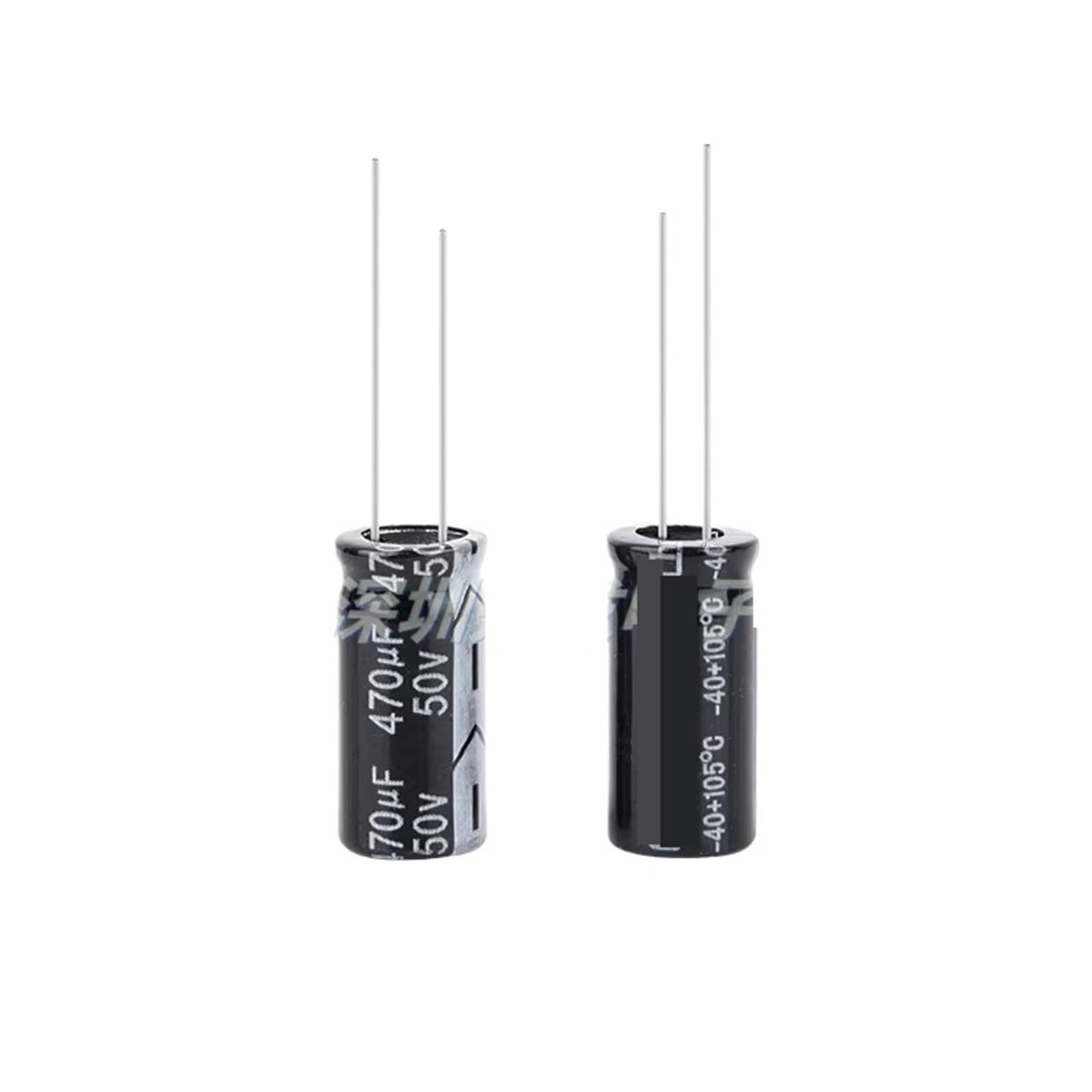 Condensateur électrolytique 50V 470uF radial en aluminium 10x20mm pour réparation électronique - 2