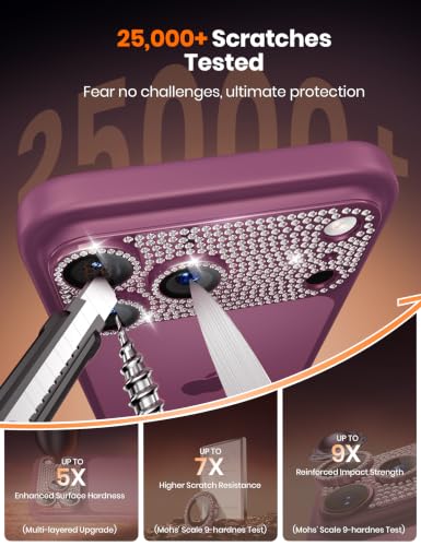 Image of Hoerrye for Phone 18 Pro Max Camera Lens Protector - Bling Diamond