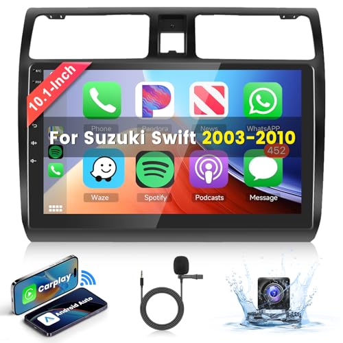 Podofo 10' Autoradio Für Suzuki Swift 2003-2010 Wireless Carplay Android Auto
