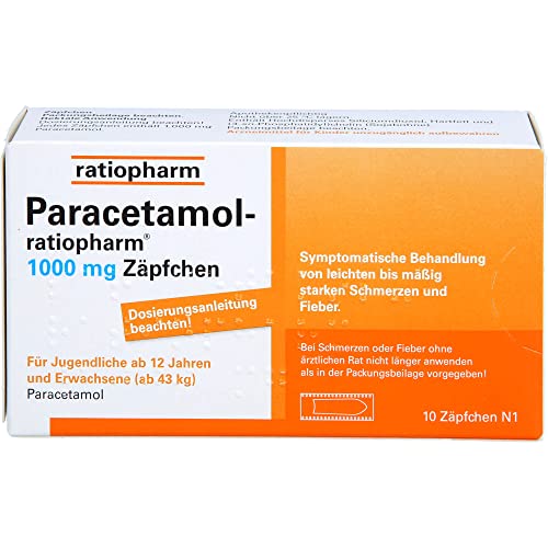 Paracetamol-ratiopharm 1000 mg Zäpfchen 10 St. Zäpfchen