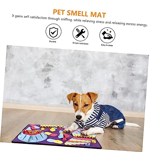 BESPORTBLE 1stk Futterautomat Für Haustiere Trainingspads Für Katzen Kratzmatte Für Katzen Hund Nase Arbeitsmatte Schnüffelmatte Für Hunde Schnüffelmatte Selber Machen Petg Hundenase Violett