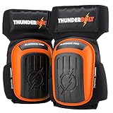 Thunderbolt Knieschoner Professioneller Knieschutz mit komfortablem Gelkissen Knieschoner Fliesenleger für Arbeit, Handwerk, Bodenbeläge Kniepolster Garten mit starken rutschfesten Gurten