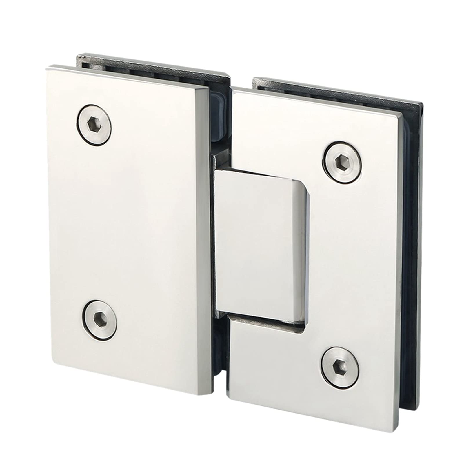 180° Clip Glass Door Hinge，Home Easy Install Glass Clamp Door Cabinet Showcase Clip Glass Shower Cupboard Furniture Hinge