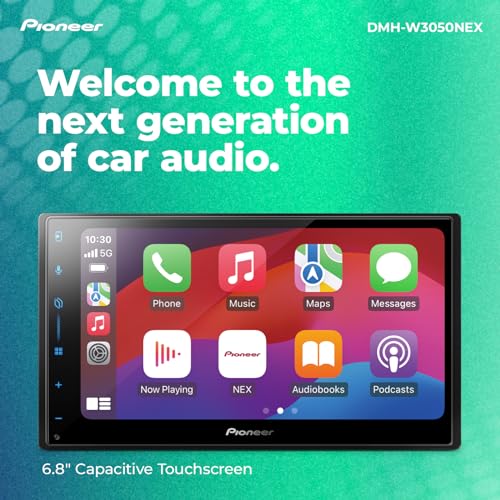 Image of Pioneer DMH-W3050NEX 6.8 inch Capacitive Touchscreen, Double Din - Wireless & Wired Apple CarPlay & Android Auto, Bluetooth, Backup Camera, Maestro, FLAC, HD Radio, Hi-Volt RCA