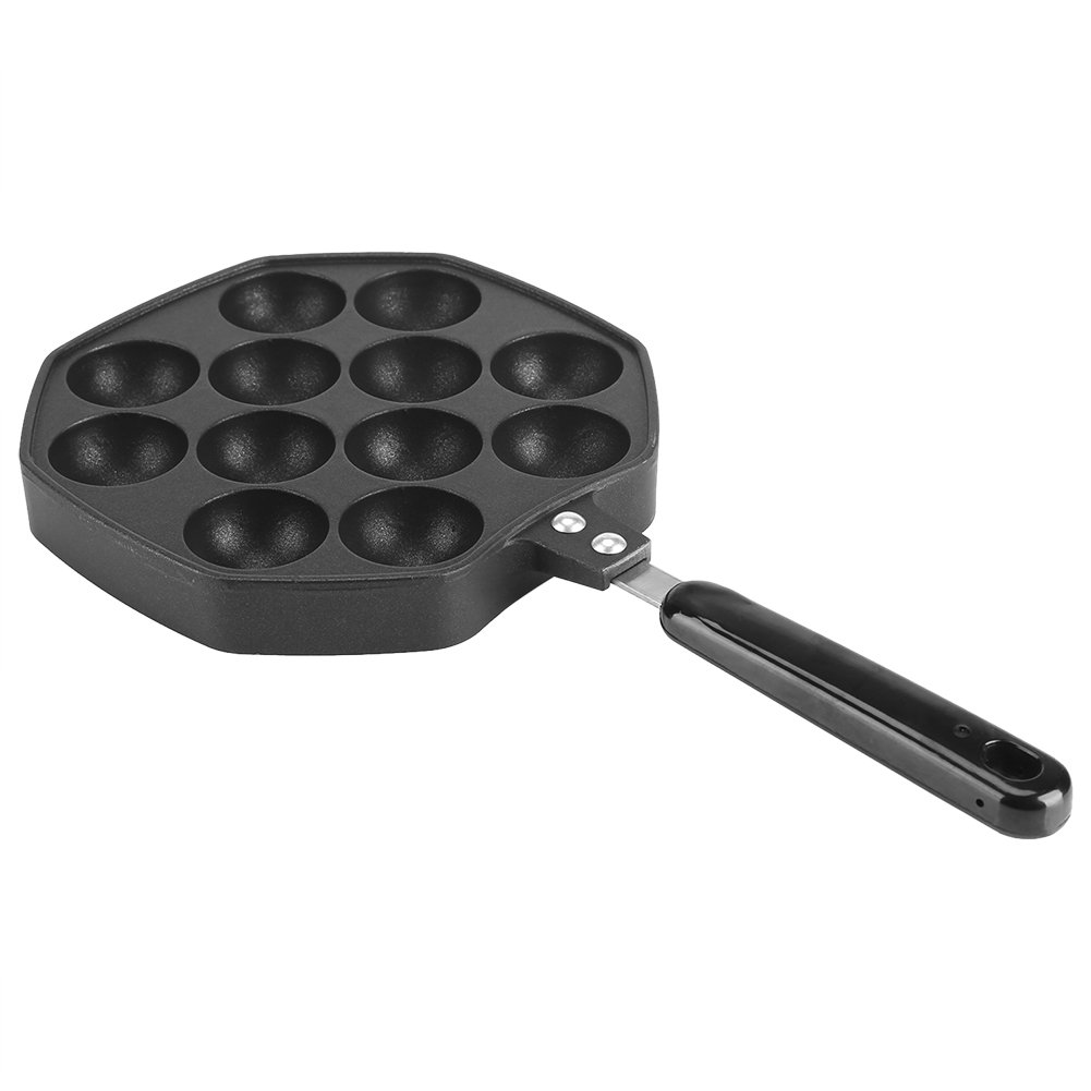 Asixx Takoyaki Pan 12 Vertiefungen Aluminium Antihaft-Beschichtung