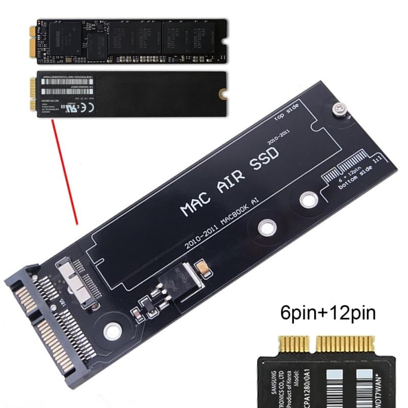 Récupérer données SSD Mac Air endommagé avec adaptateur SATA 12 6 broches - 4