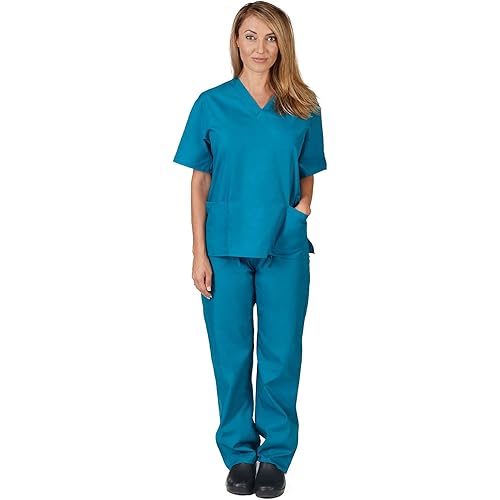 M&M SCRUBS Women Scrub Set Medical Scrub Top and Pants