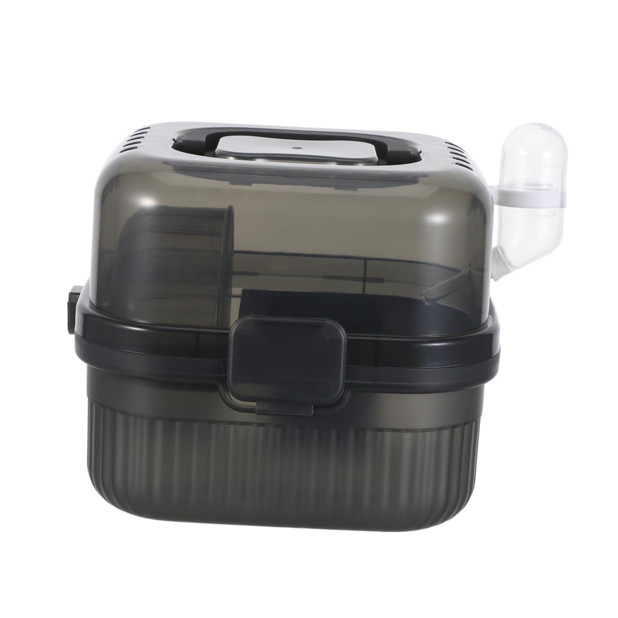 Trasportino da Viaggio Doppio Strato per Piccoli Animali Domestici, Gabbia Portatile Maniglia Ergonomica e Ventilazione, Custodia Compatta per Criceti, Furetti e Cincillà,