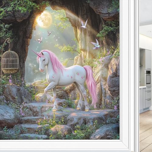 Película de privacidad para ventana Unicornio 17.7x23.6 in miniatura 1