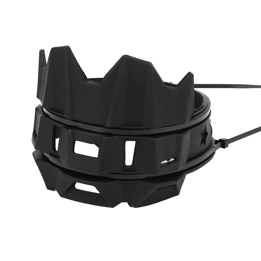 Protezione del tubo di scarico, protezione della copertura della protezione del tubo dello scudo termico di scarico del motociclo in silicone universale(Nero)