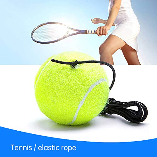 AICHUANG Tennis-Trainingsball und Ersatzball für Trainer - Mit Schnur für Indoor- und Outdoor-Übungen - Langlebiger Sprungball, 3 Stück