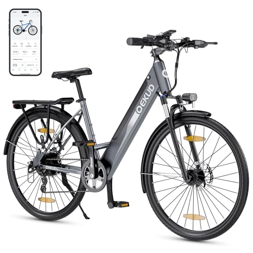 Qekud 26M208 Elektrische fiets, 26 inch, met 36 V 12,5 Ah...
