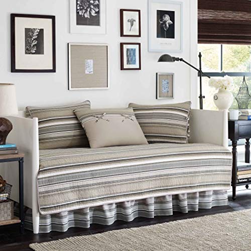 Stone Cottage Fresno Neutral 5-Piece Daybed Quilt Set,Ivory,Daybed