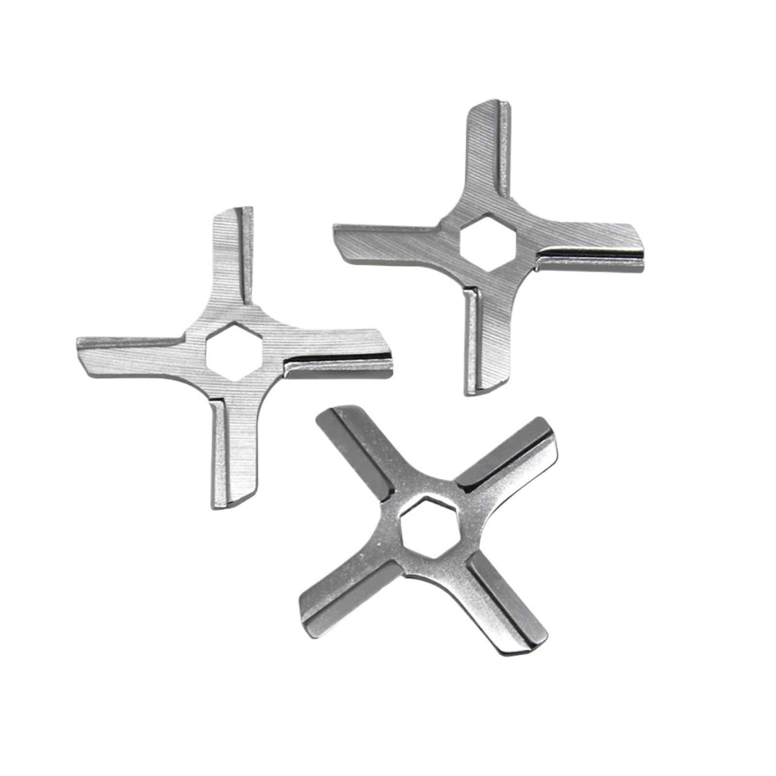 Compatible con Moulinex, Compatible con Krups, 3 uds., cuchilla picadora de carne con orificio hexagonal, cuchillo picador for HV3 A14 A15 F402 DI 1925