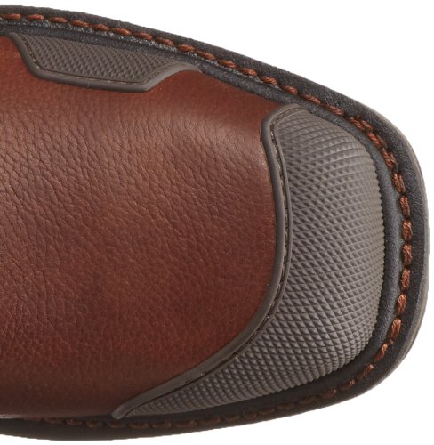 Ariat Men's Overdrive 8" Wide Square Toe Composite Toe Work Boot, Chestnut/Brown, 10.5 M US