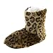 Leisureland Women's Fleece Animal Cozy Bootie Slippers