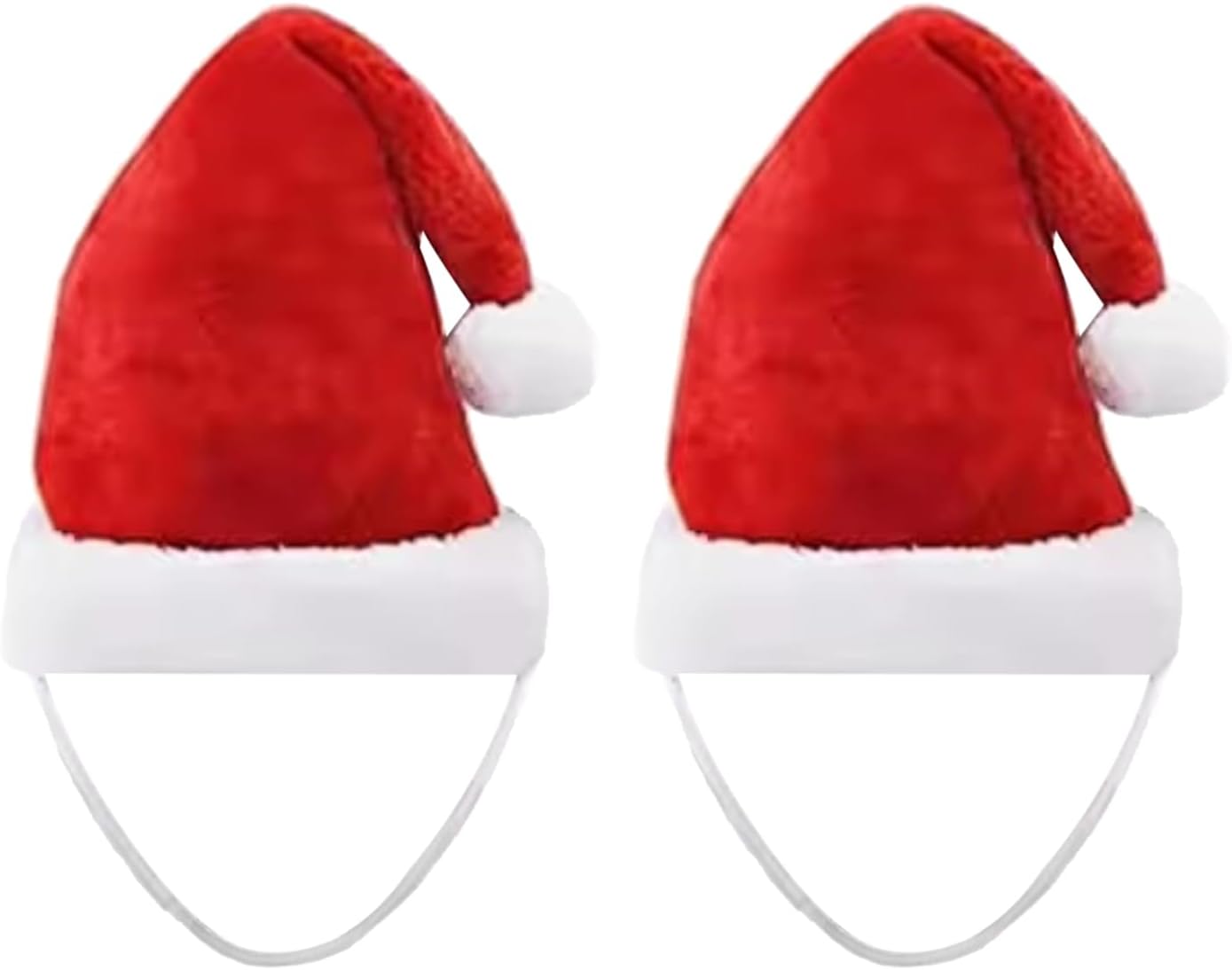 2pcs Dog Santa Hat Christmas Pet Costume Dog Christmas Outfit New Year Clothing Accessories for Pet Cat Dog