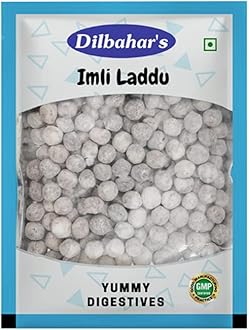 Dilbahar's Imli Laddu Small 400G Pack Of 1 | Imli Ladoo Candy | Mukhwas Mouth Fresheners | Digestive Imli Pachak Goli | Chatpati Imli Candy