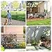 Toolterritary 10 Panels No Dig Garden Fence with Gate, 32 in(H) X24.2 ft(L) Metal Fence Panels, Thickened Rustproof Garden Fencing, Animal Barrier Fence for Dogs, Rabbits, and Patio