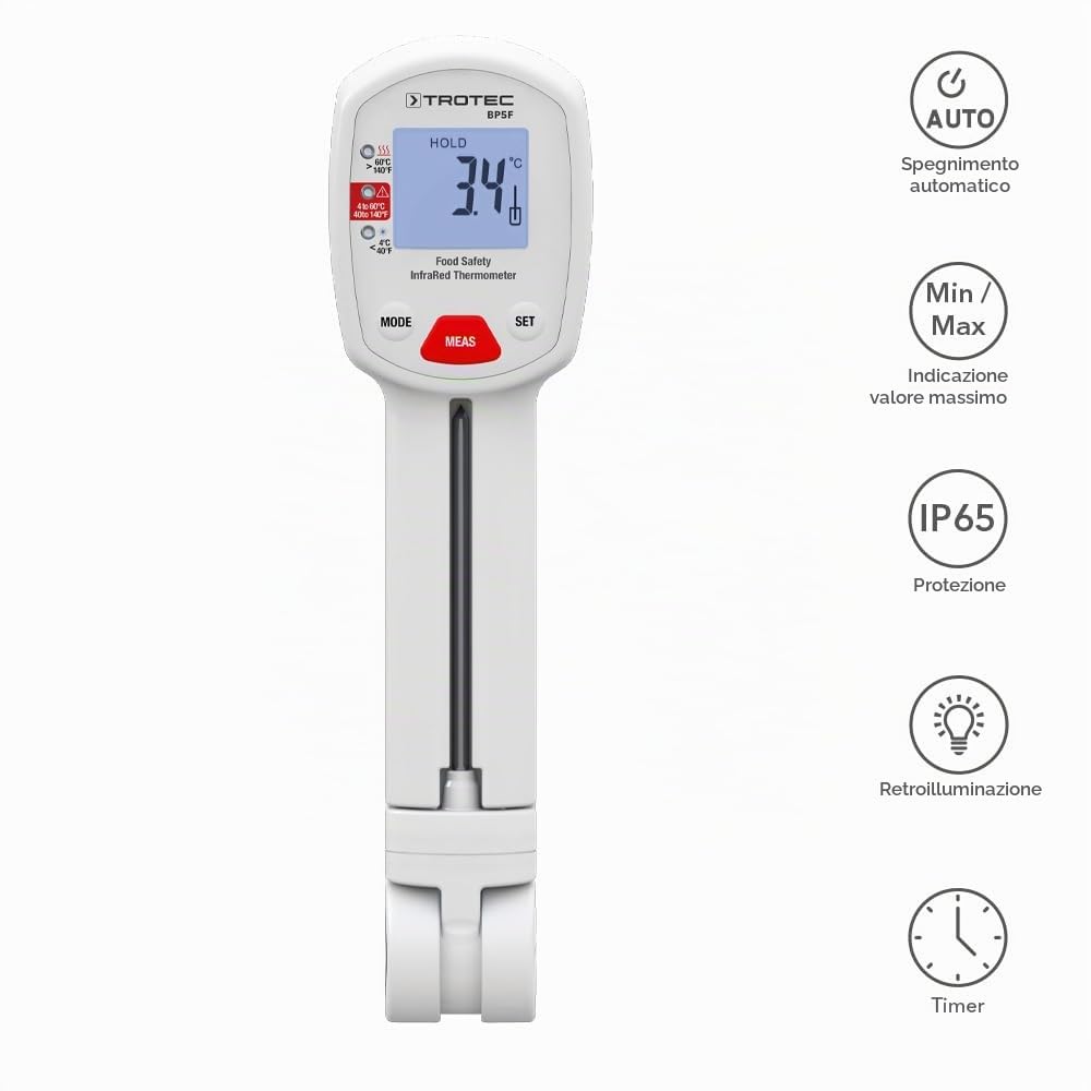 TROTEC BP5F Termometro alimentare (-40°C fino a +200°C)