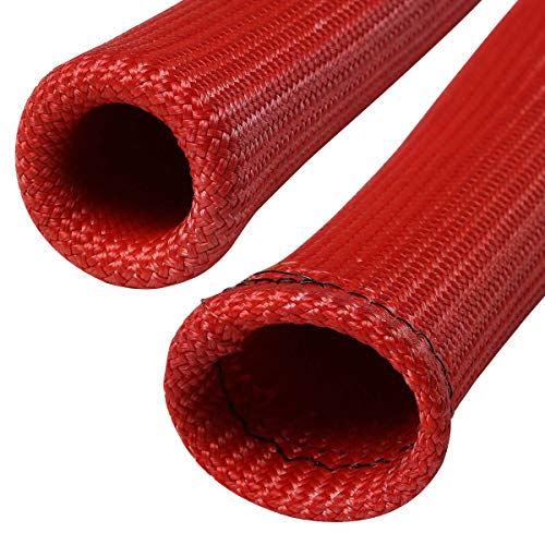 High Temperature Spark Plug Wire Boot Protect Sleeve Cover Compatible With 1 Cyl (Red) #TOP2