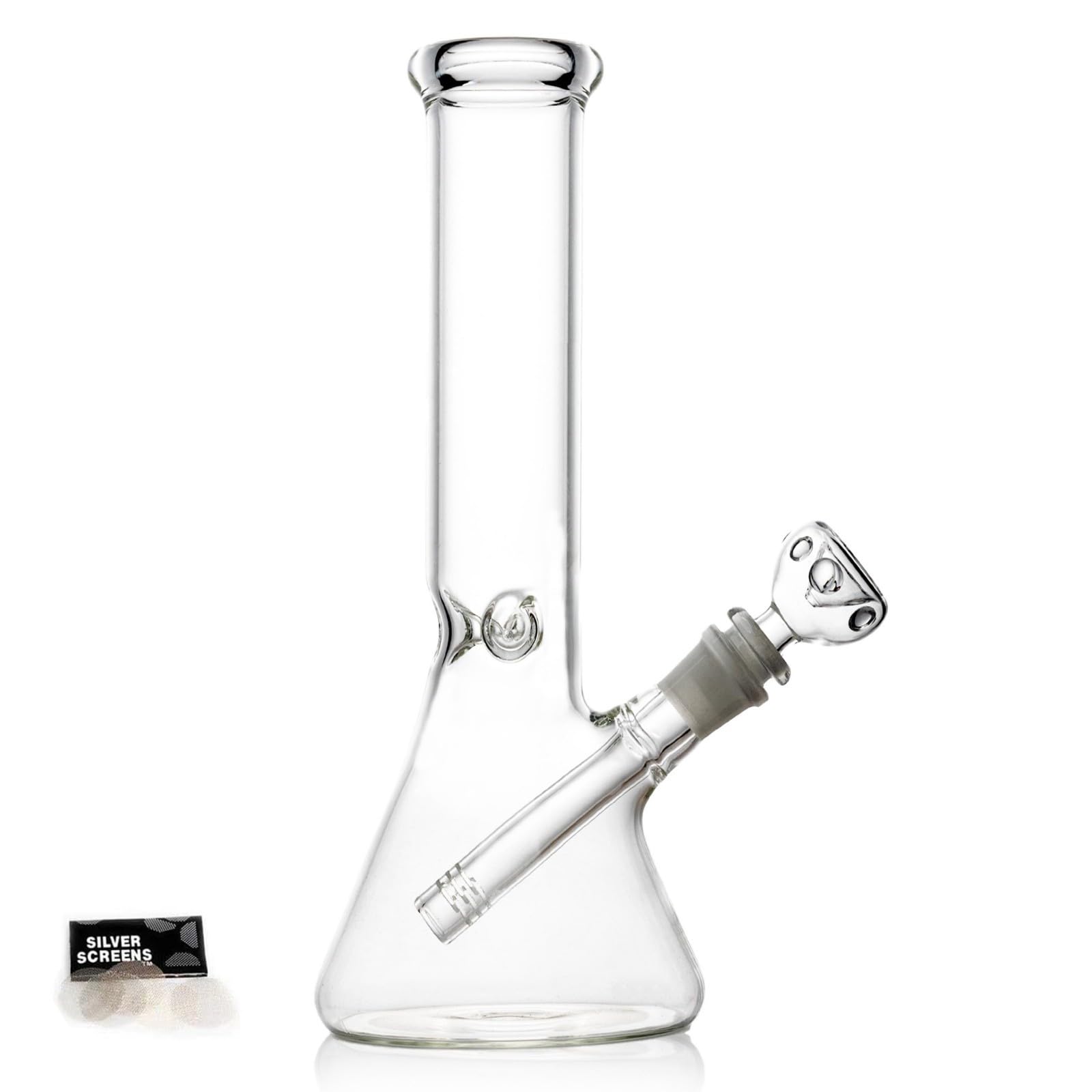10.5" Glass Bong Water Pipe Percolator Round Bottom Glass Pipe with 14.5mm Bowl