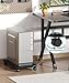 Mobile CPU Stand, Computer Tower Stand with 4 Caster Wheels, Under Desk PC Stand for Floor, Modern PC Tower Stand for Carpet, for Office, Black