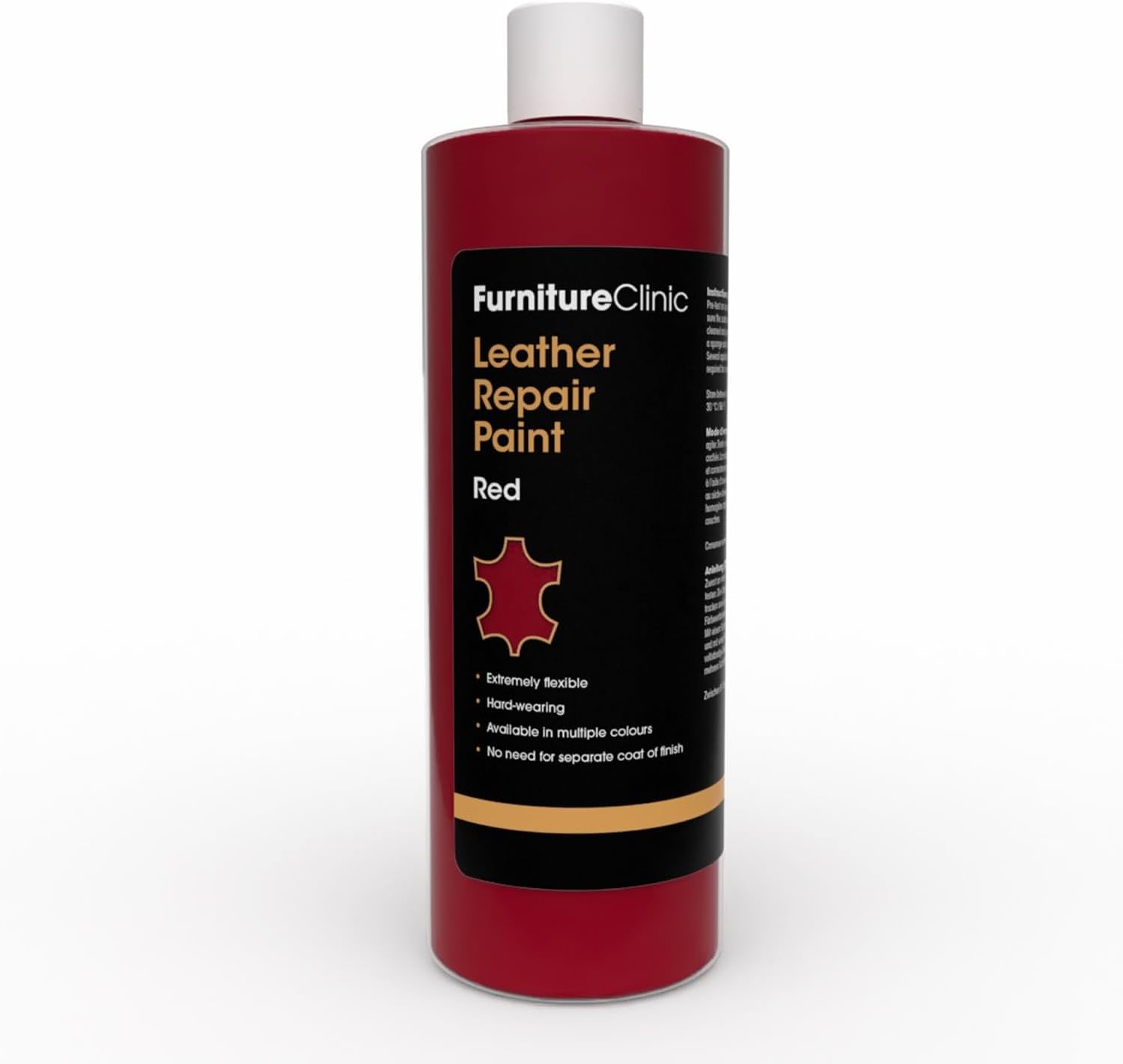 Furniture Clinic Leather Repair Paint, Color and Finish, Red