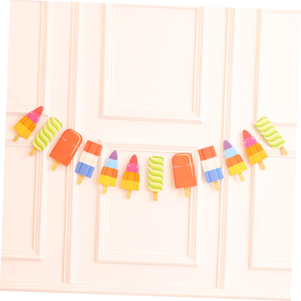 TOYANDONA 6 Pancartas De Feliz Cumpleaños Decoración De Helados Decoración De Verano Cactus Y Helado Banderines De Fiesta Tropical Banderines De Fiesta Banderines Decoración De