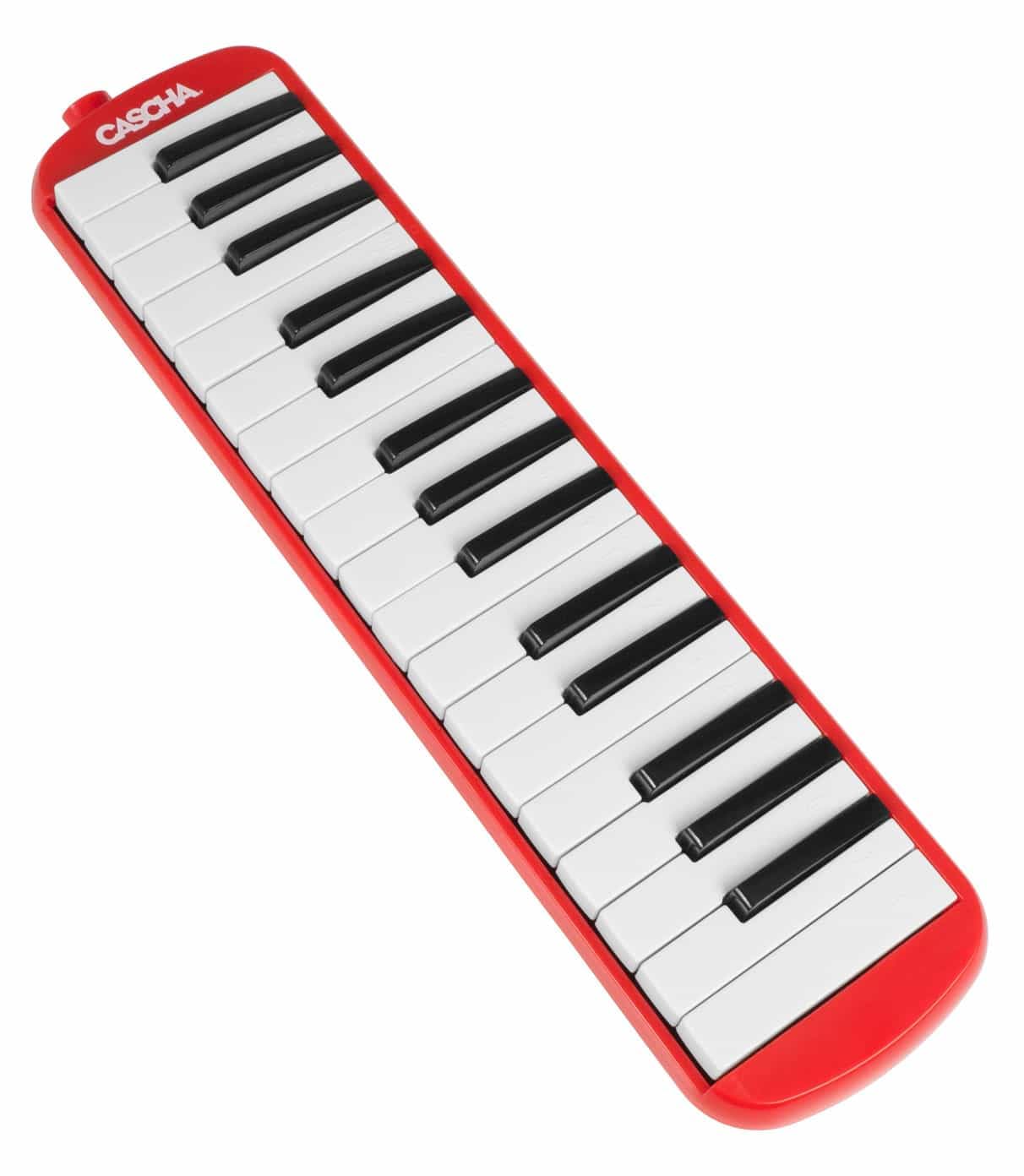 CASCHA Mélodica avec Étui et Embouchure, Instrument pour Enfants et Débutants, Rouge HH 2059