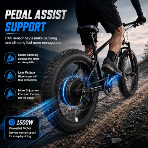 YUASDUU 48V 1500W Snow Bike Kit