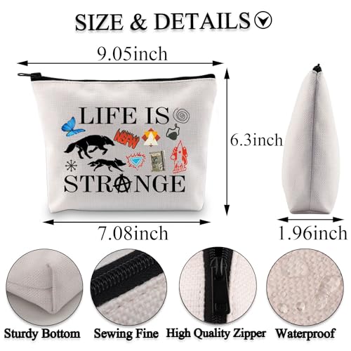 PLITI Life is Strange Gift LIS Video Game Fans Merchandise Max and Chloe Gift Life is Strange Inspired Makeup Bag for Gamer (Strange Makeup bagU) - Image 2