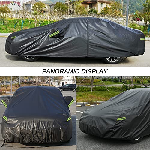 Image of Kaugung 7 Layers Car Cover Custom Fit VW Passat from 2000 to 2025, Outdoor Waterproof All Weather Sun Rain Dust Snow Protection with Zipper Door.(USA Warehouse,Within 3-7 Days)