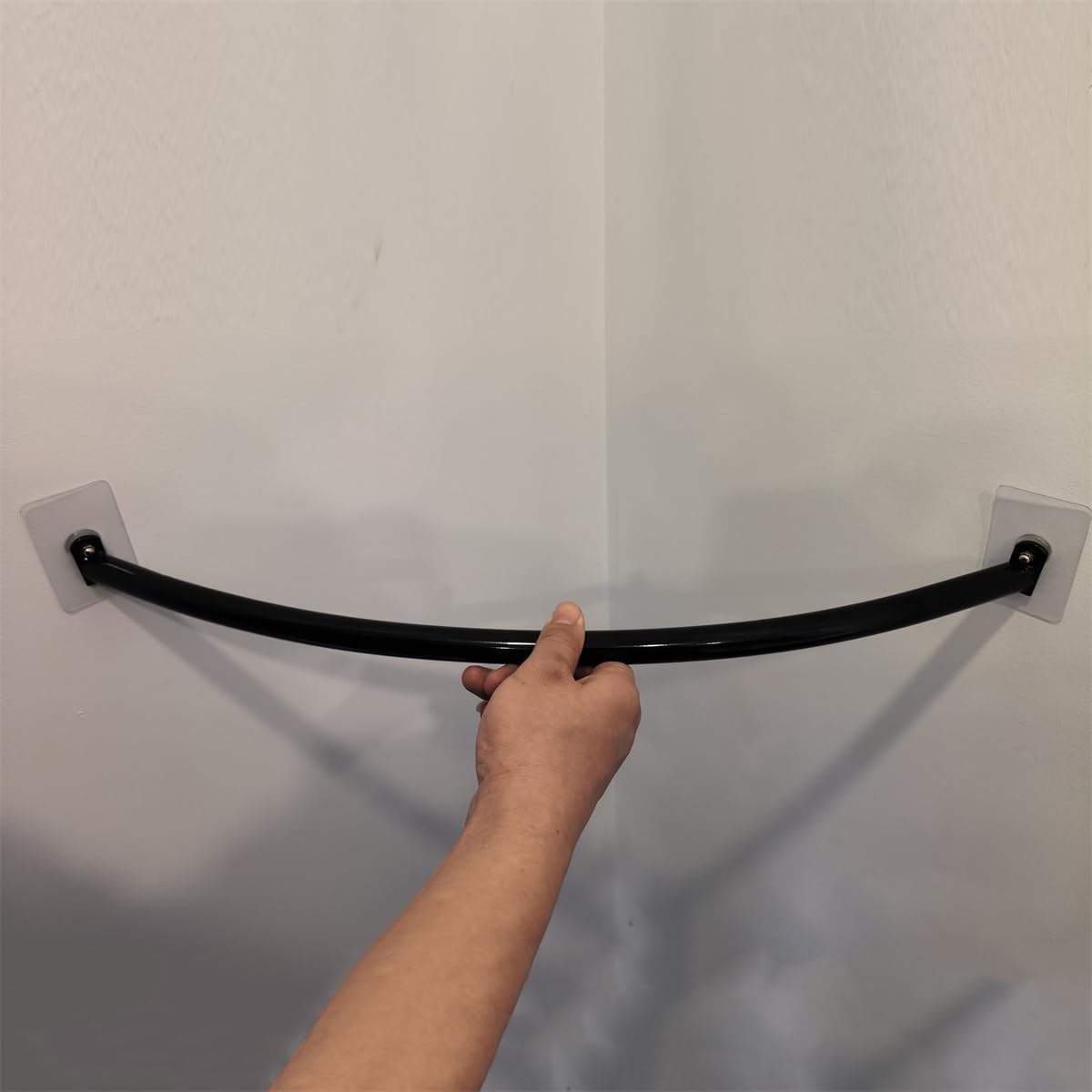 Wardrobe Assistant Corner Hanging Bar, Heavy Duty Industrial Pipe Garment Rack,Wall Mounted Corner Clothing Rack,Corner Hanging Bar,for Office Entryway Bedroom,White,40x40cm