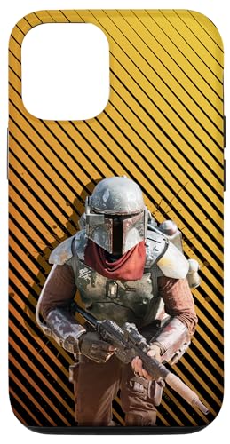 Coque iPhone 12 Pro Star Wars The Mandalorian Le Marshal Pop Art