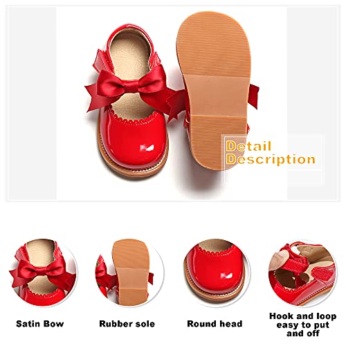 Image of Otter MOMO Toddler Little Girls Oxford Shoes Mary Jane Flat T-Strap School Uniform Party Dress Shoes