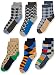 Jefferies Socks Boys' Little Fun Colorful Dress Crew Socks 6 Pair Pack