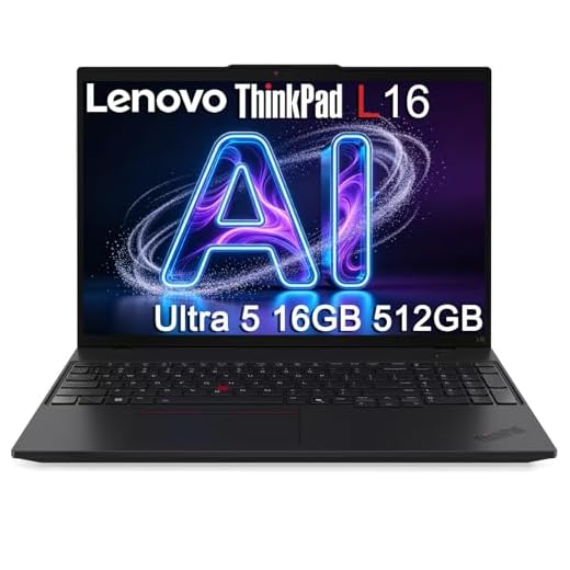 Lenovo ThinkPad L16 (Premium E16) Business AI PC Laptop (16" FHD+, Intel 12-Core Ultra 5 225U (> Ultra 7 155U), 16GB DDR5, 512GB SSD), Backlit KB, Fingerprint, 2x Thunderbolt 4, Webcam, Win 11 Pro