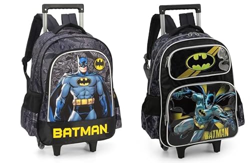 Mochila Infantil com Rodinhas Batman