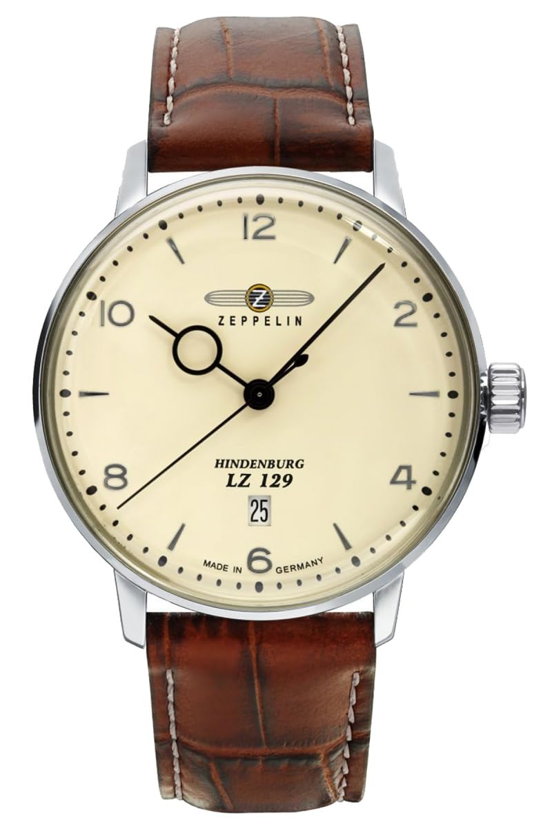 Zeppelin Hindenburg LZ129 Herrenuhr mit ETA Quarzwerk und Datum